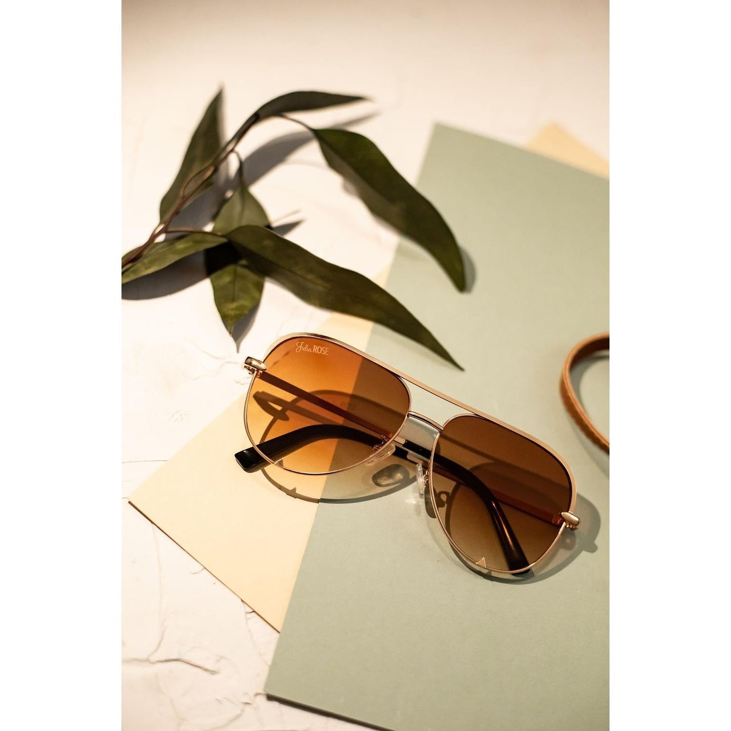 Gold / Caramel Tea - High Quality Unisex Aviator Sunglasses*
