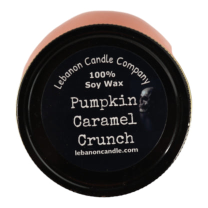 Pumpkin Caramel Crunch Scented Skull Candle