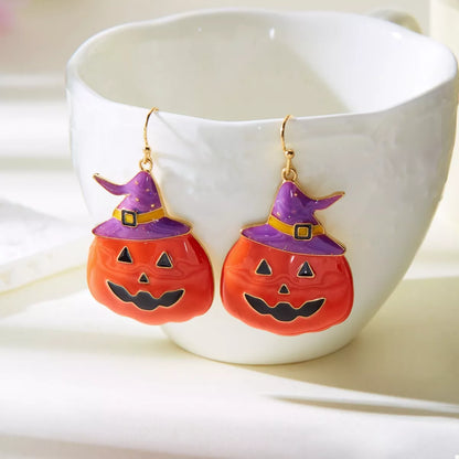 Halloween Pumpkin Dangle Earrings