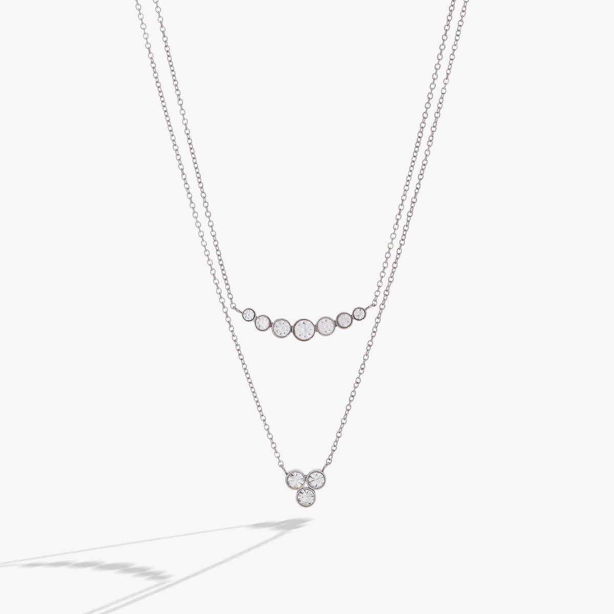 Double-Layer Crystal Necklace
