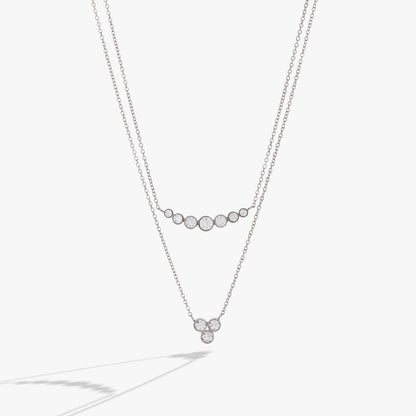 Double-Layer Crystal Necklace