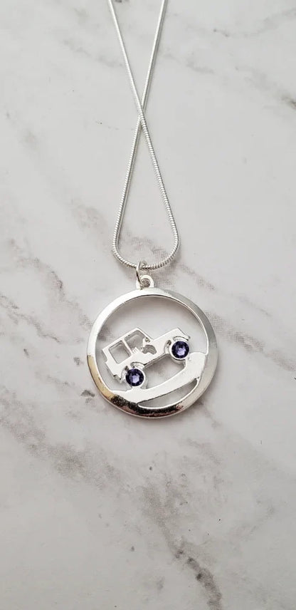 Jeep Uphill Climb Necklace