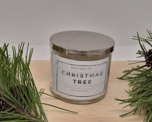 Christmas tree scented candle