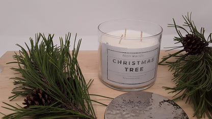 Christmas tree scented candle