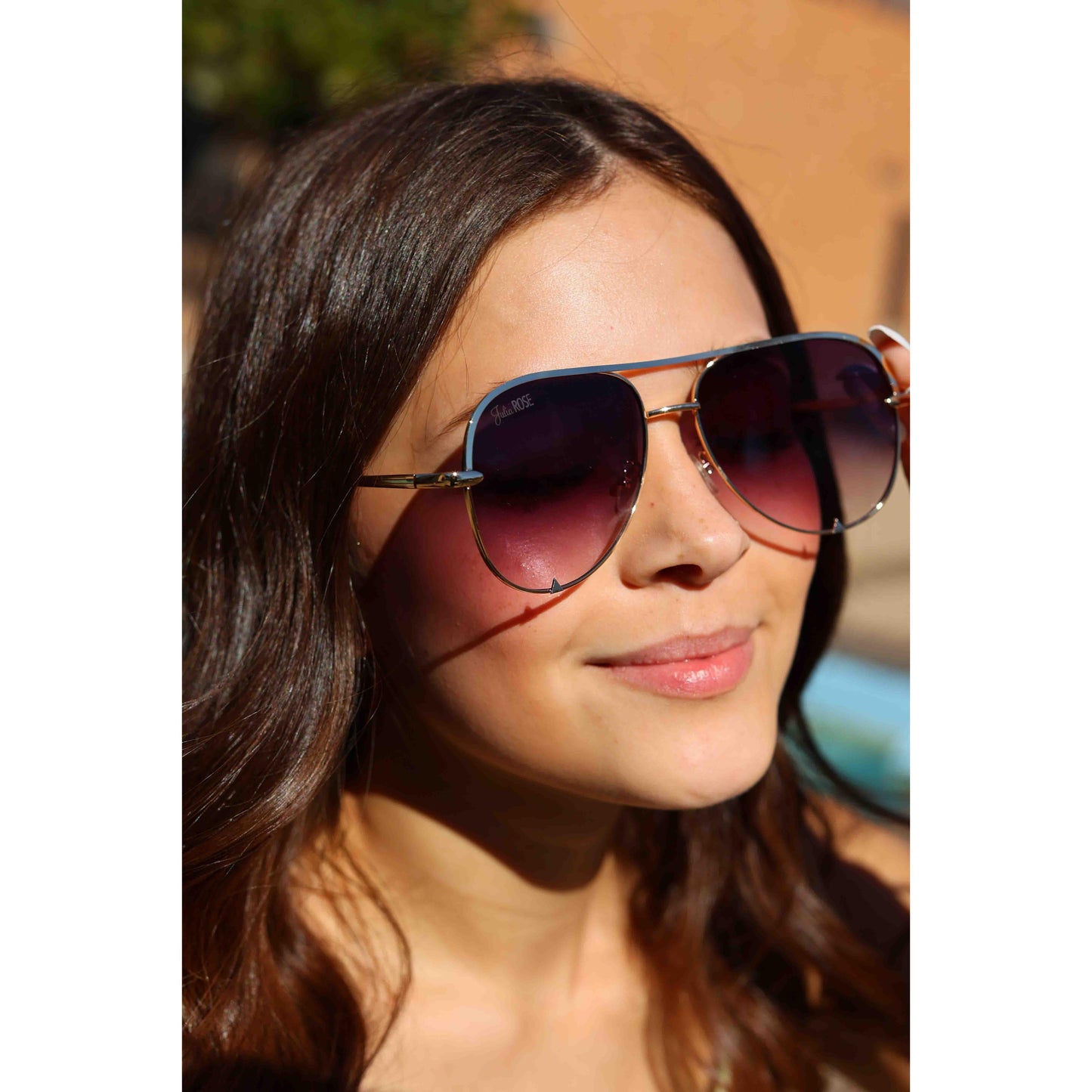 Black Gradient  High Quality Unisex Aviator Sunglasses