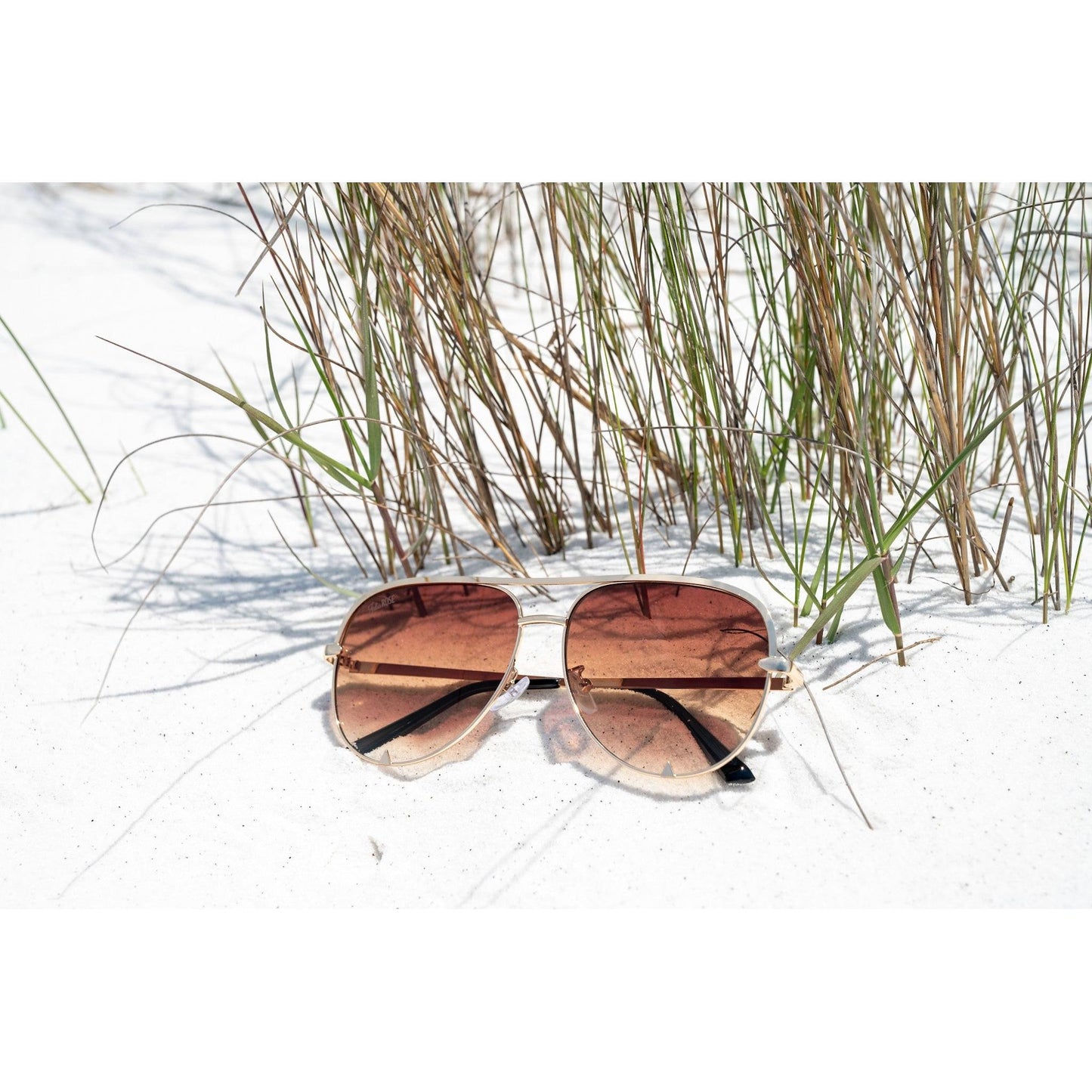 Gold / Caramel Tea - High Quality Unisex Aviator Sunglasses*
