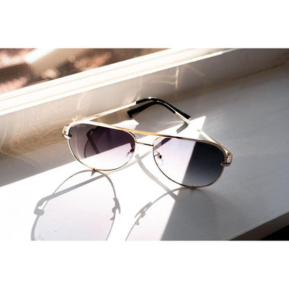 Gold/Gray- High Quality Unisex Aviator Sunglasses*