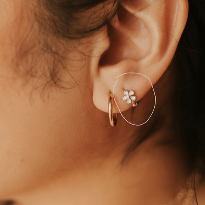 Flower Mini Hoops