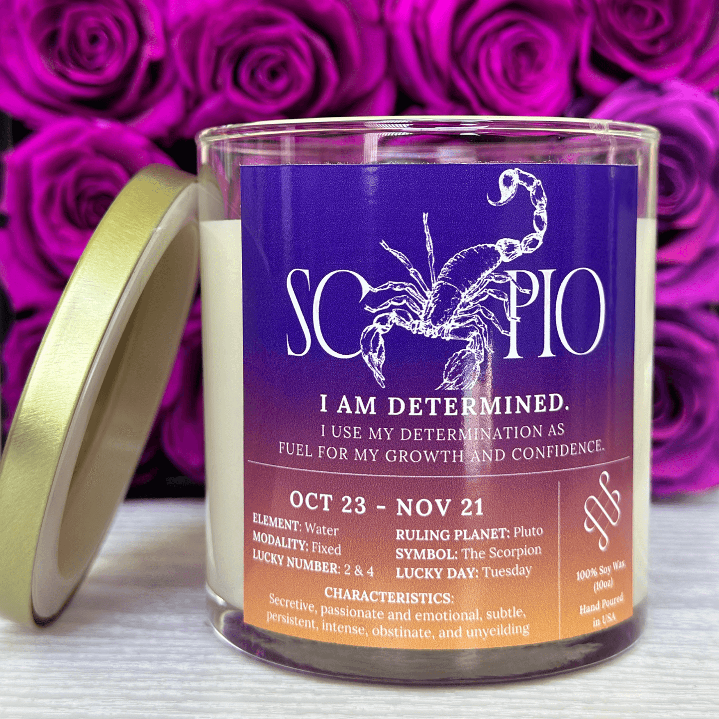 Scorpio Zodiac Sign Candle