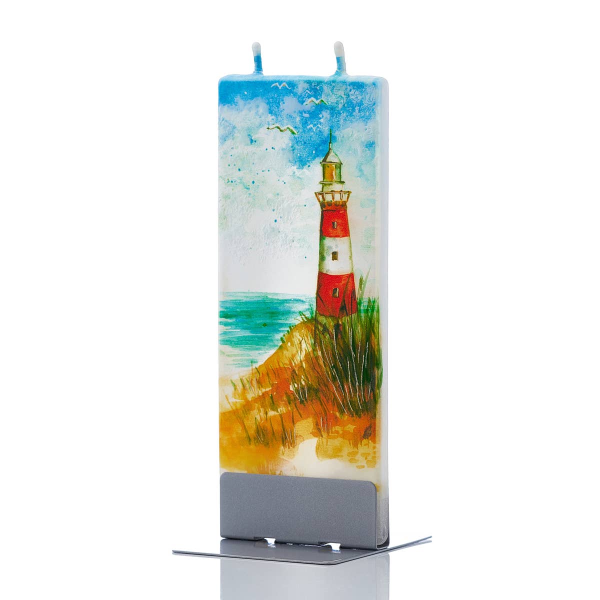 Flatyz Candle Red & White Lighthouse Candle