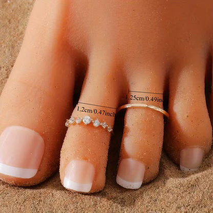Boho Bohemian Women's Toe Ring Set