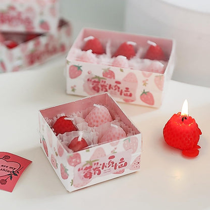 Mixed 4PK Strawberry Candles