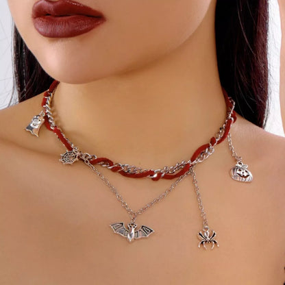Halloween Double Layered Pendant Necklace