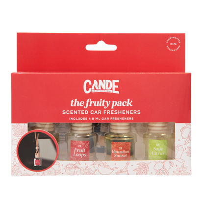 Fruity 4 Pack Scented Car Fresheners Bundle