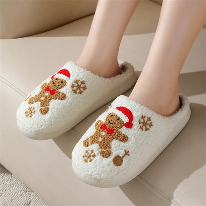 Women's Gingerbread Christmas Slippers