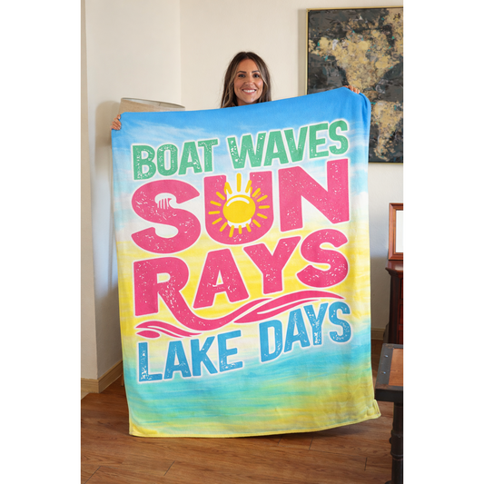 Boat Waves Blanket🌅🚤