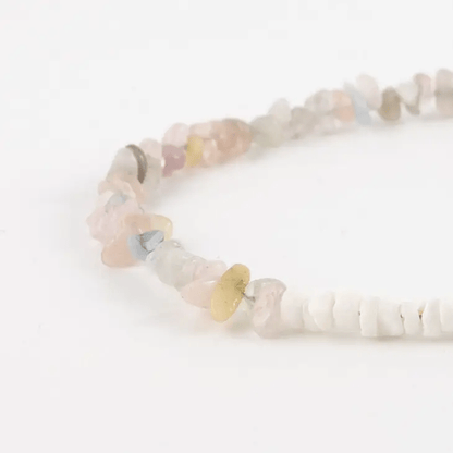 Santai Natural Stone Bracelet - Pink - Morganite