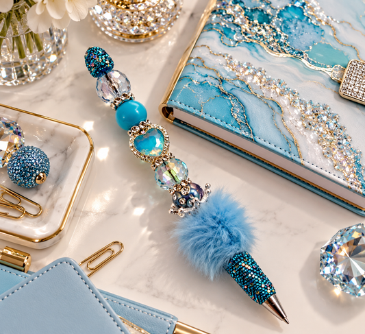 Azure Empress Frostveil Statement Pen