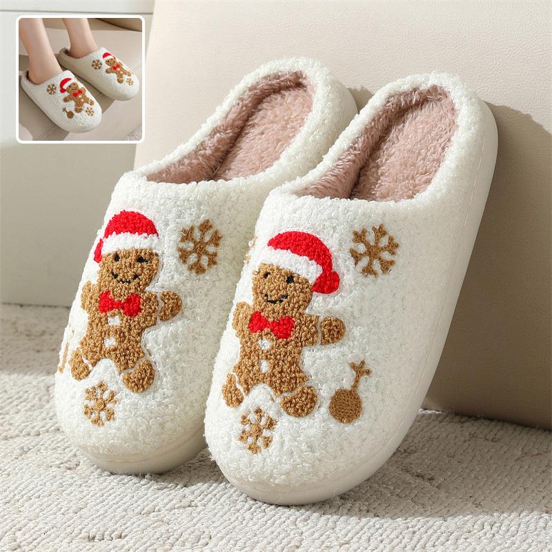 Women's Gingerbread Christmas Slippers