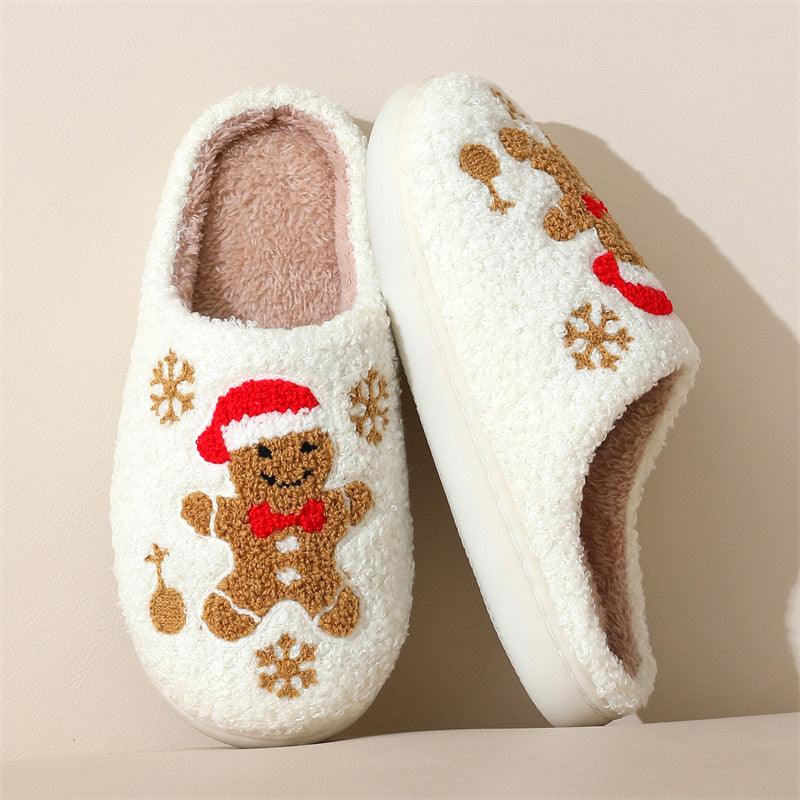 Women's Gingerbread Christmas Slippers