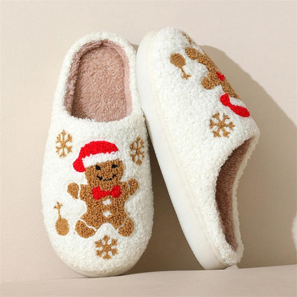 Women's Gingerbread Christmas Slippers