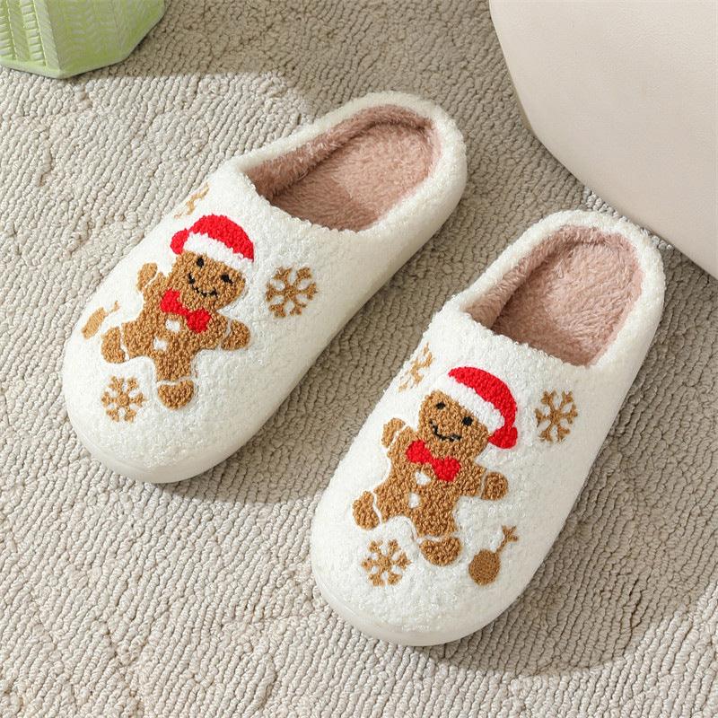 Women's Gingerbread Christmas Slippers