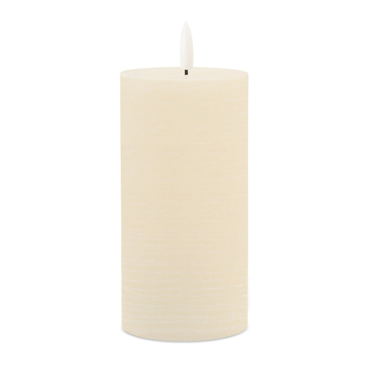 Ivory Wax 3D Flameless Pillar Candles