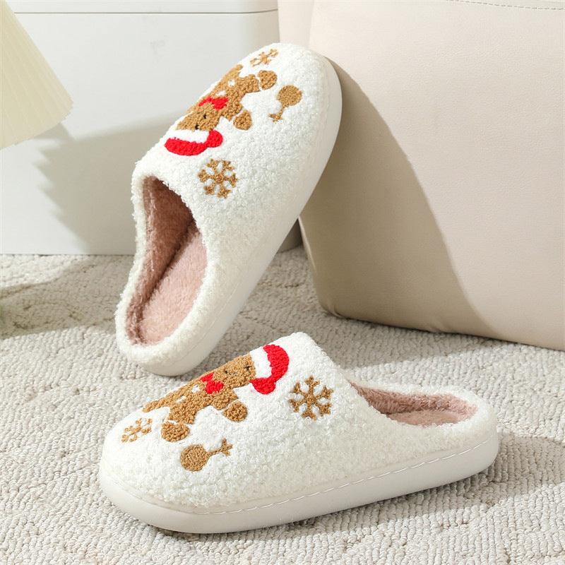 Women's Gingerbread Christmas Slippers
