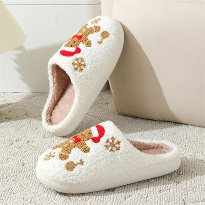 Women's Gingerbread Christmas Slippers
