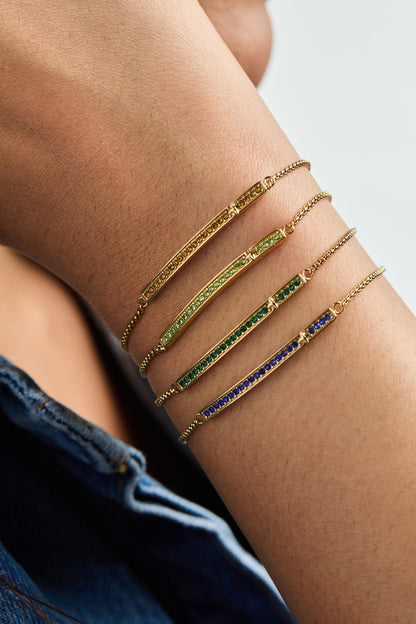 August Everyday Birthstone Pave Bolo Bracelet - ALEX AND ANI