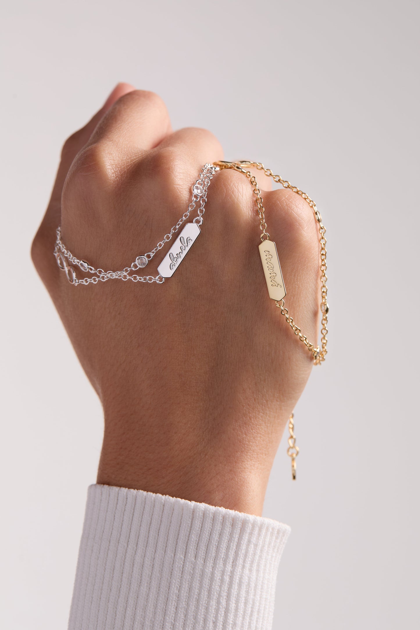 Mamá Infinity Chain Double Strand Bracelet - ALEX AND ANI