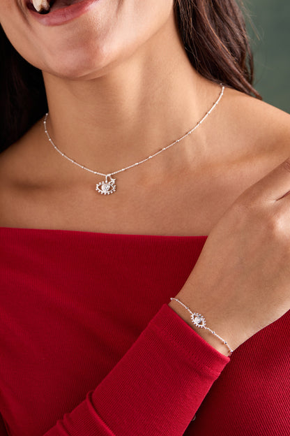 Evil Eye Duo Charm Necklace