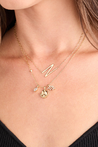 Virgo Zodiac Charm Cluster Necklace - ALEX AND ANI