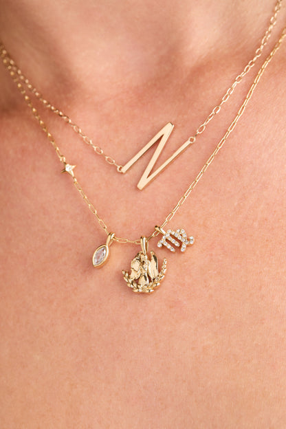 Virgo Zodiac Charm Cluster Necklace - ALEX AND ANI