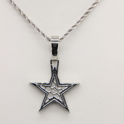 Dallas Star Pendant Necklace – Fan Gift for Game Day