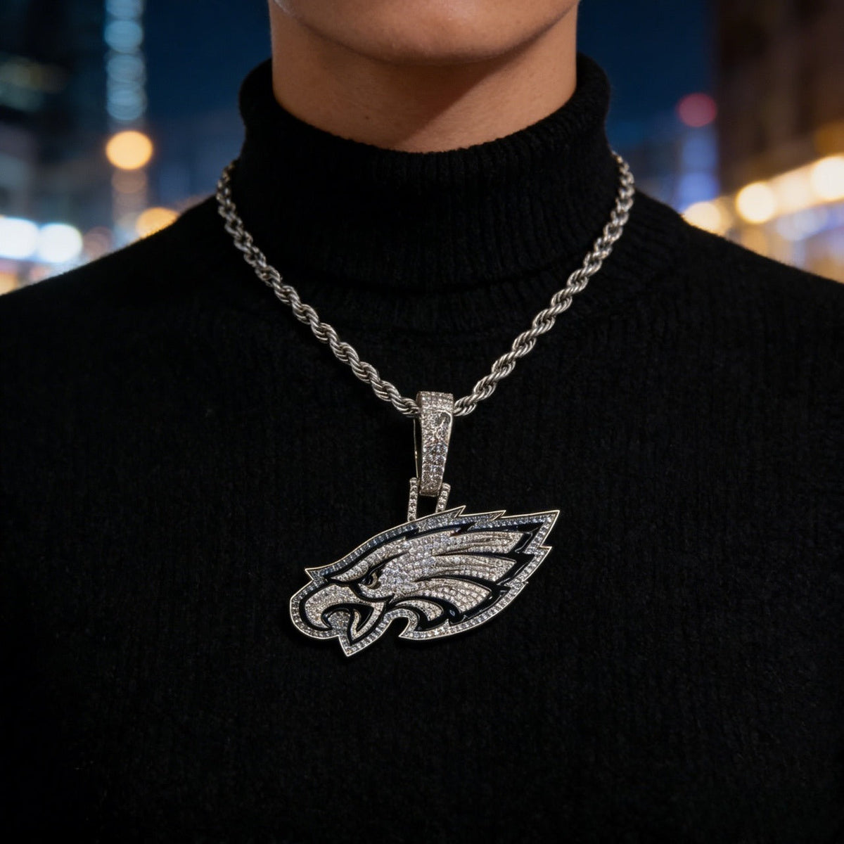 Philadelphia Emblem Pendant Necklace – Perfect Gift for Game Day Fans