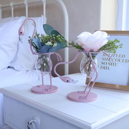 Flamingo Glass Vases