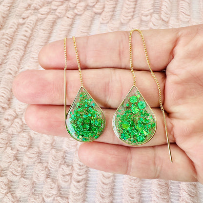 Ngọc Lục Ear Threaders