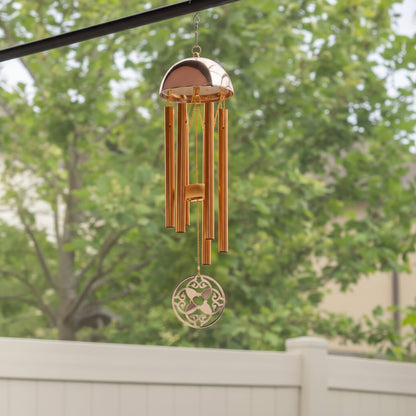 Memorial Wind Chime – Whispering Hearts™ Collection – Warm Gold 15”