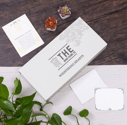 Memorial Wind Chime – Whispering Hearts™ Collection – Rose Gold 28”