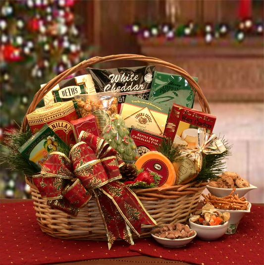 The Bountiful Holiday Gourmet Gift Basket- Christmas gift basket Fashion Hut Jewelry