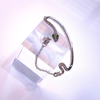 Slytherin Serpent Ear Cuff - Silver Plated