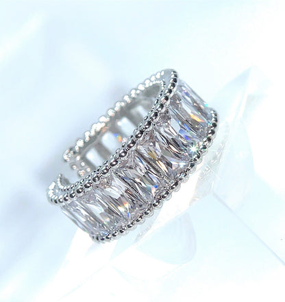 Glacier Ring - 18k White Gold Plated Adjustable Ring