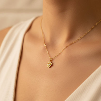 Golden Sunflower Necklace