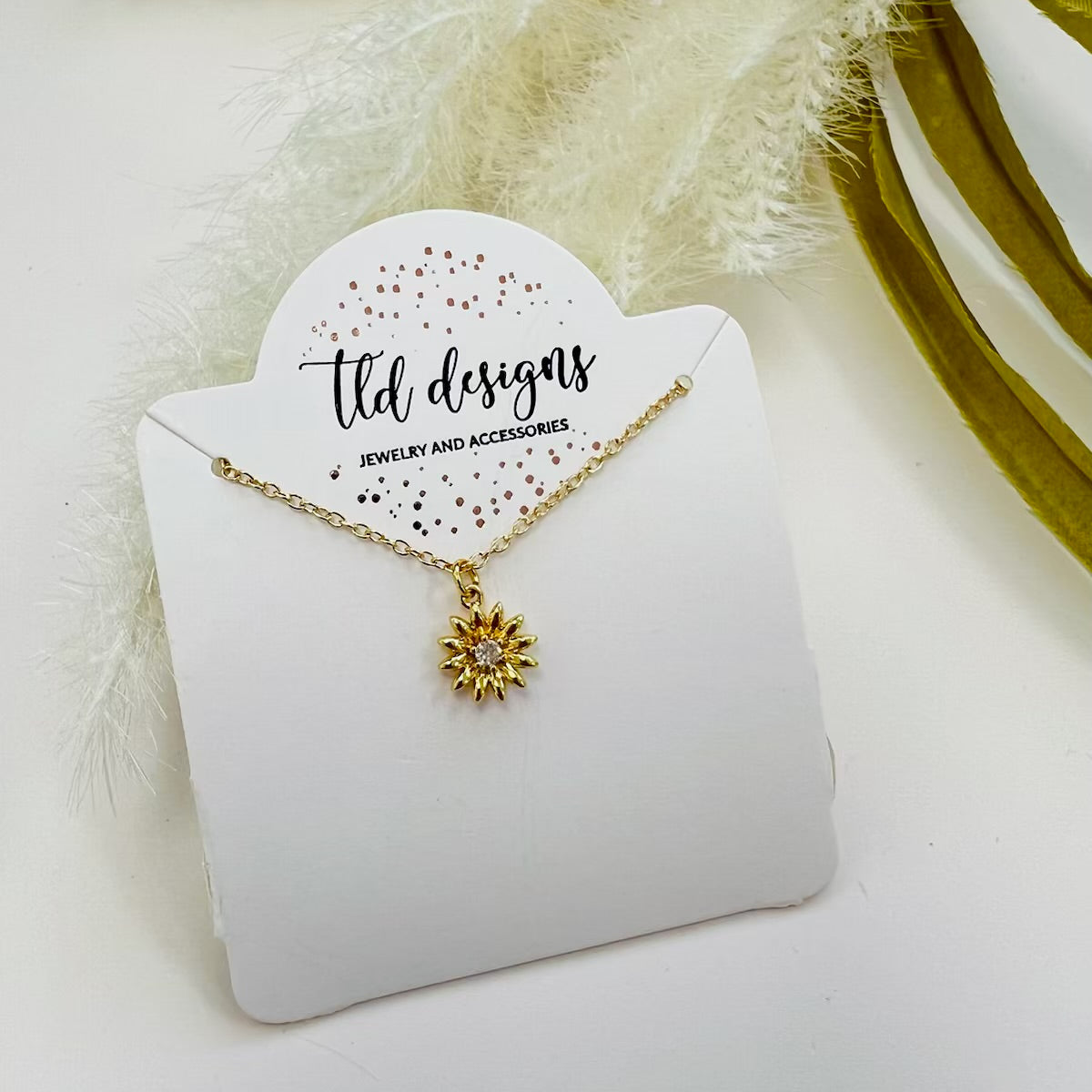 Golden Sunflower Necklace