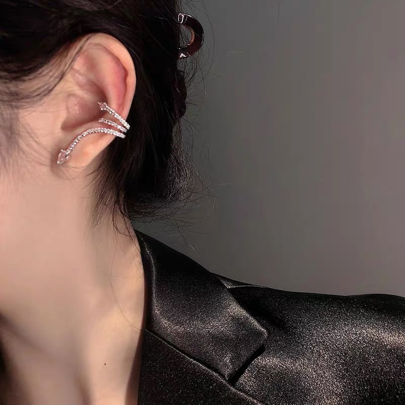 Crystal Serpent Ear Cuffs