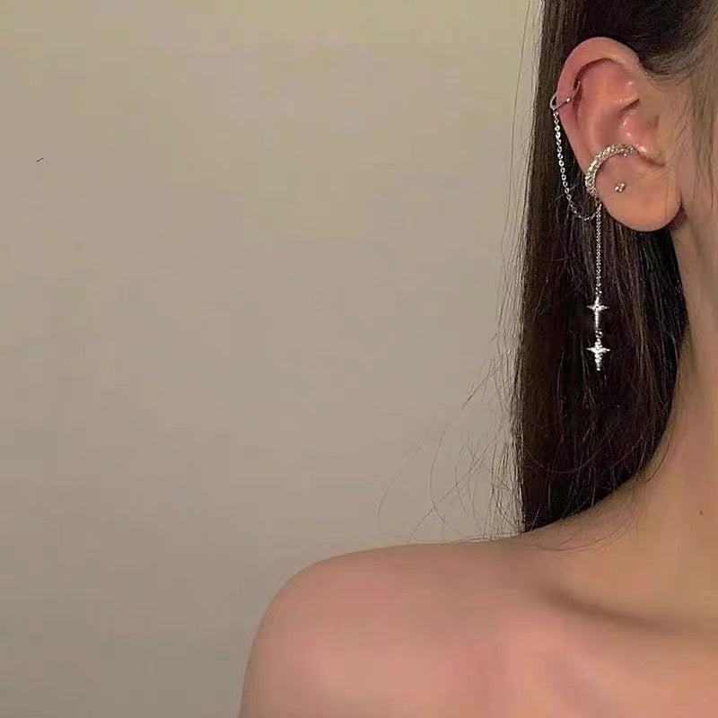 Star Drop Ear Cuff - No Piercing Required