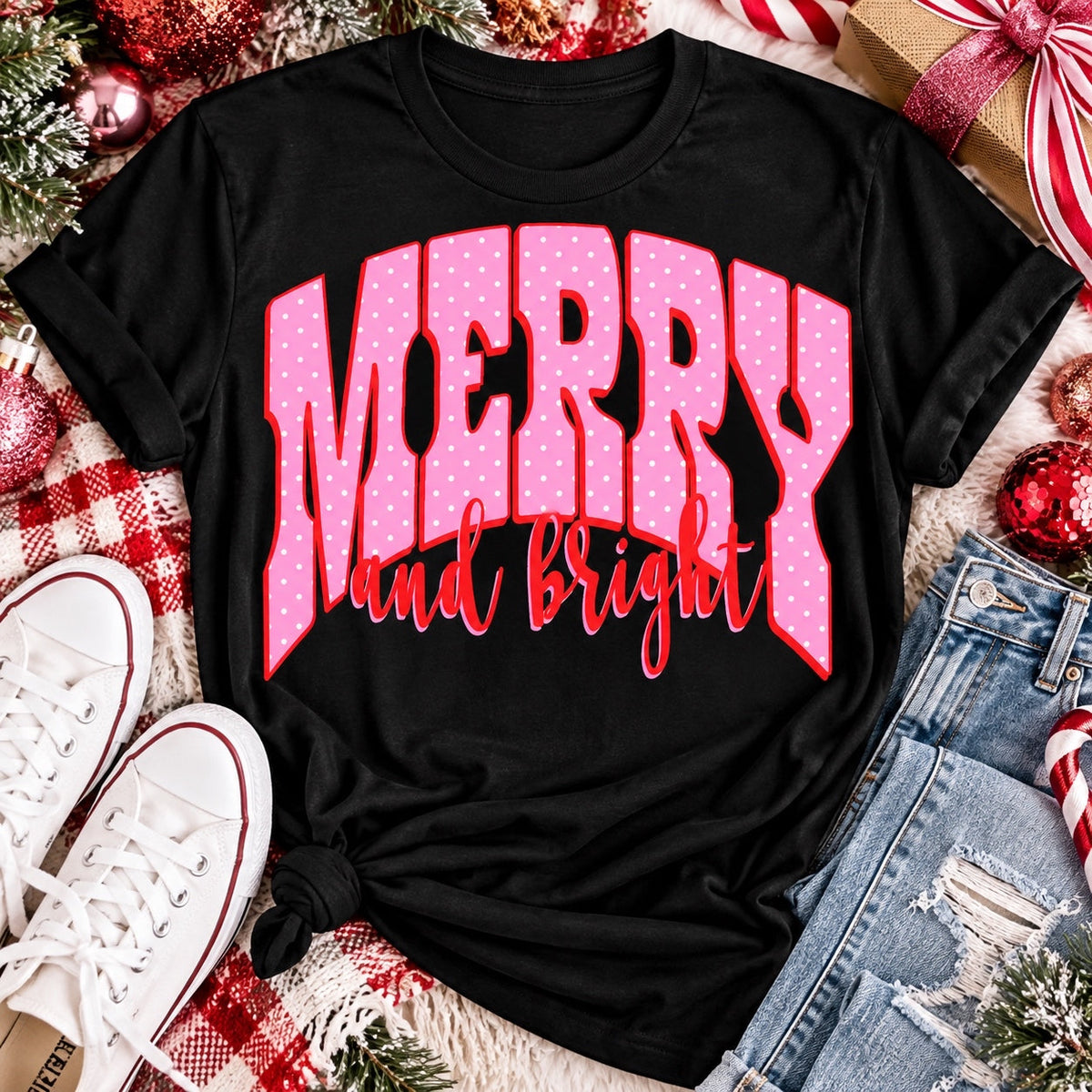 Merry and Bright Graphic Apparel