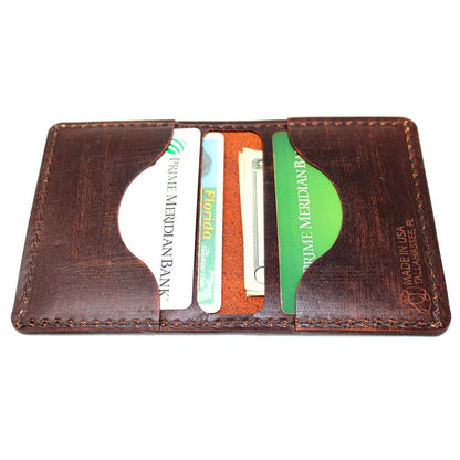 Leather Original Mens Wallet - Diving Eagle
