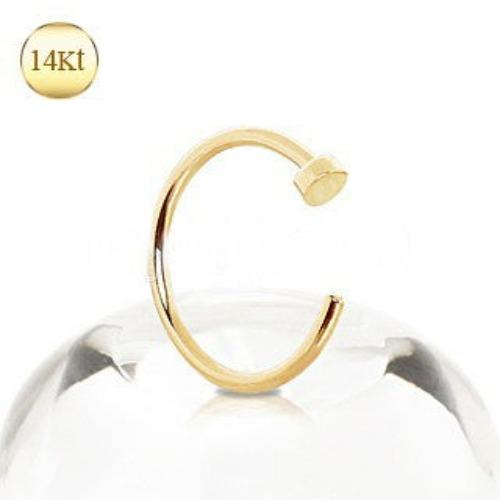 14Kt Yellow Gold Nose Hoop Ring | Fashion Hut Jewelry